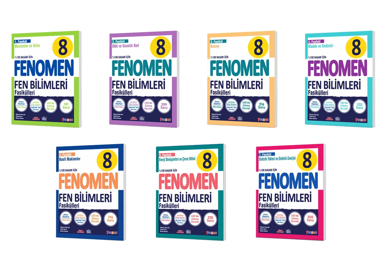 8 Fen Bilimleri Fasikül Seti (1-2-3-4-5-6-7. Sayılar)