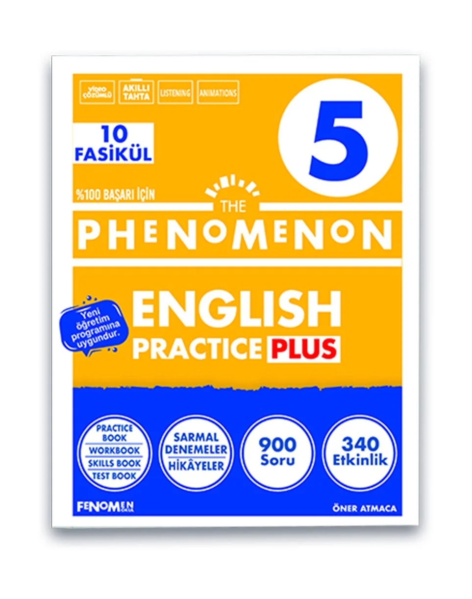 **YENİ**FENOMEN 5 THE PHENOMENON ENGLISH PRACTICE PLUS (10 FASİKÜL)