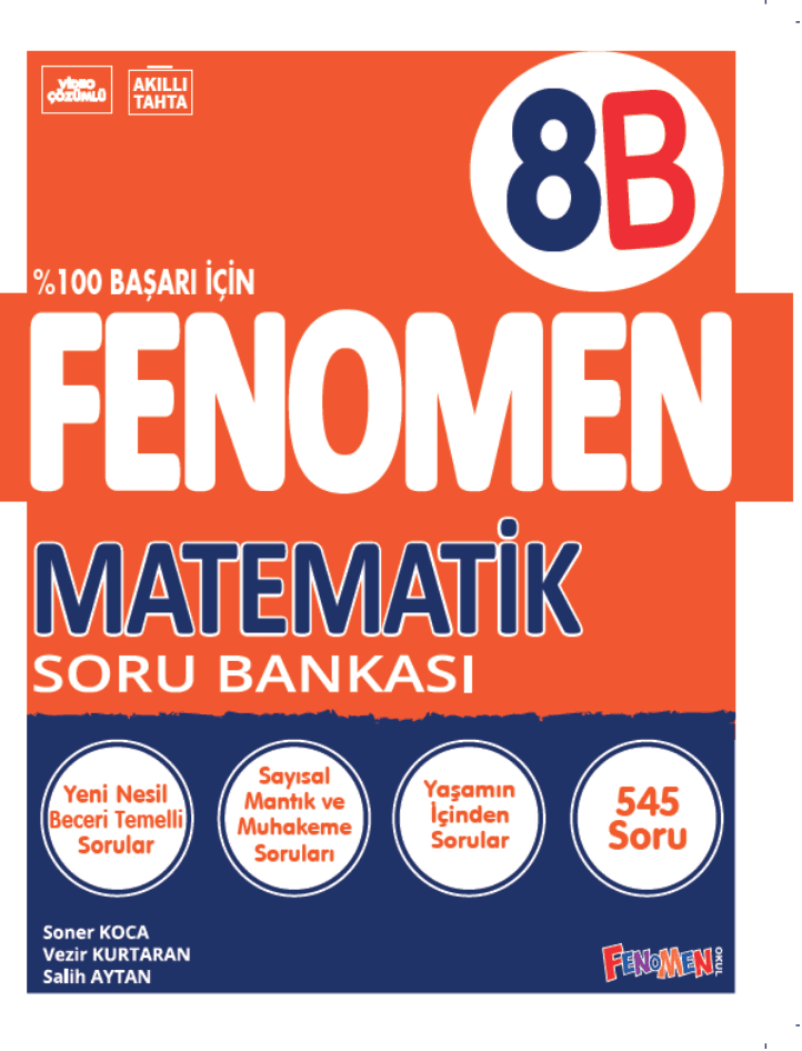 Fenomen 8 Matematik B Soru Bankası