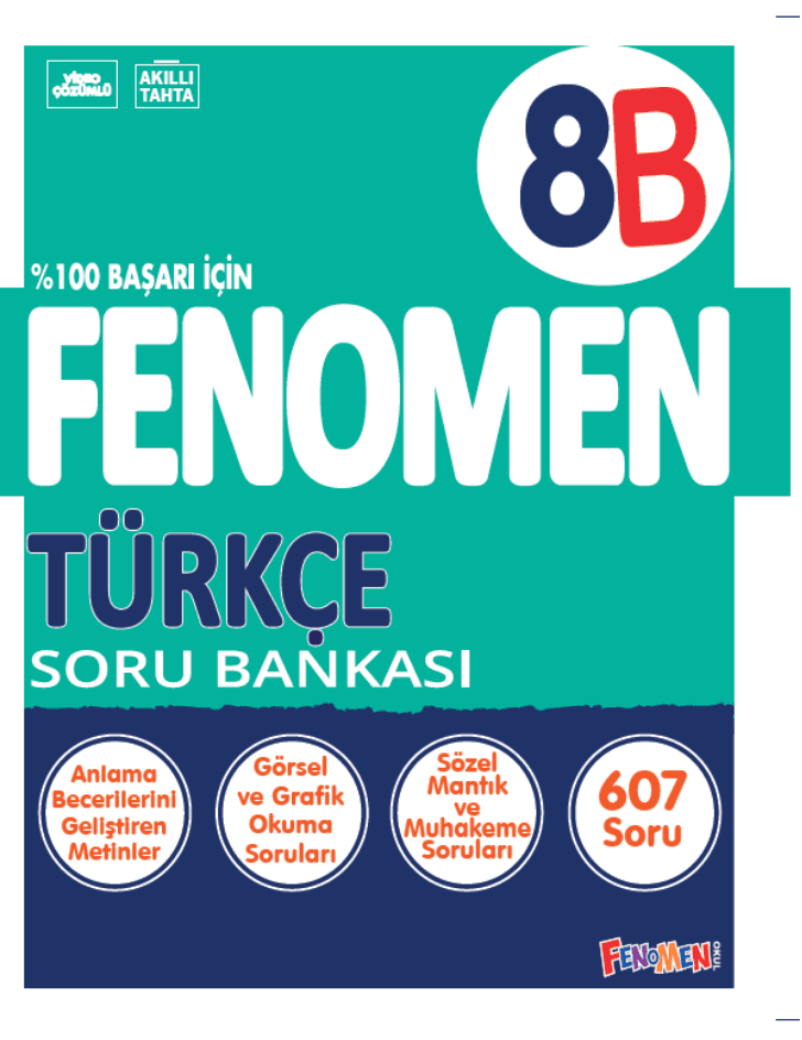 Fenomen 8 Türkçe B Soru Bankası