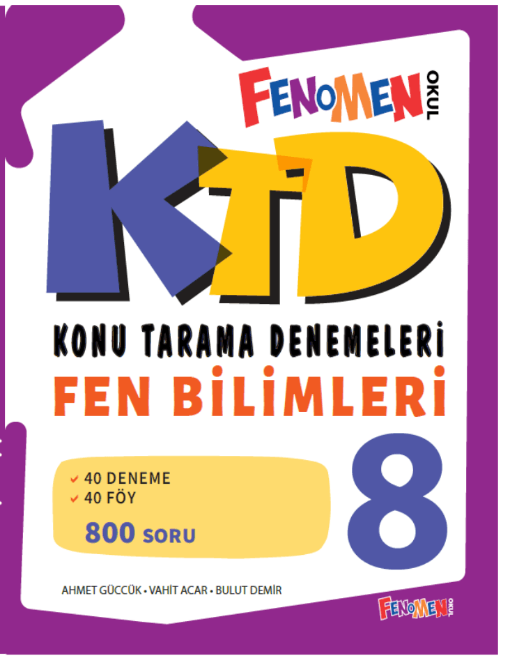 Fenomen 8 Fen Bilimleri Konu Tarama Denemeleri
