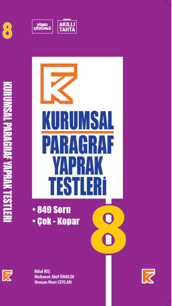 FK 8 Kurumsal Paragraf Yaprak Testleri