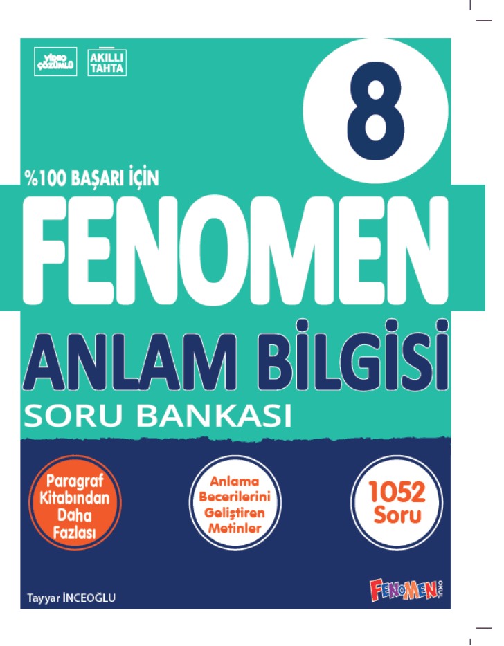 Fenomen 8 Anlam Bilgisi Soru Bankası