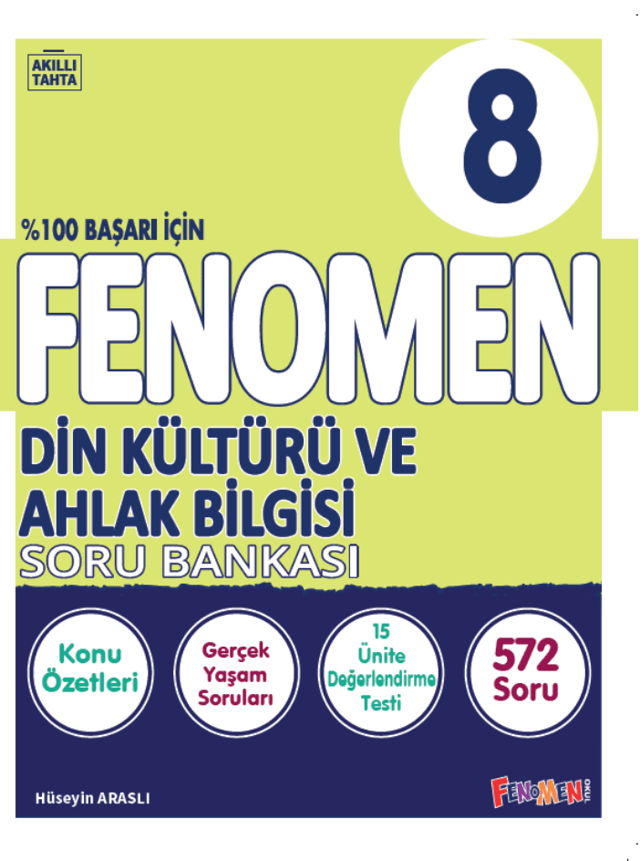 Fenomen 8 Din Kültürü Ve Ahlak Bilgisi Soru Bankası