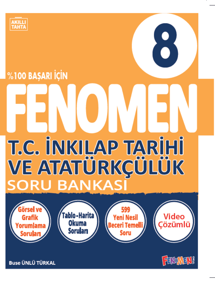 Fenomen 8 T.C. İnkılap Tarihi Ve Atatürkçülük Soru Bankası