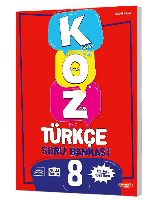 8. SINIF KOZ (Kolay – Orta – Zor) TÜRKÇE SORU BANKASI