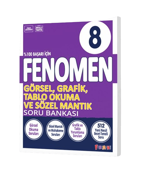 8 Görsel, Grafik, Tablo Okuma ve Sözel Mantık Soru Bankası